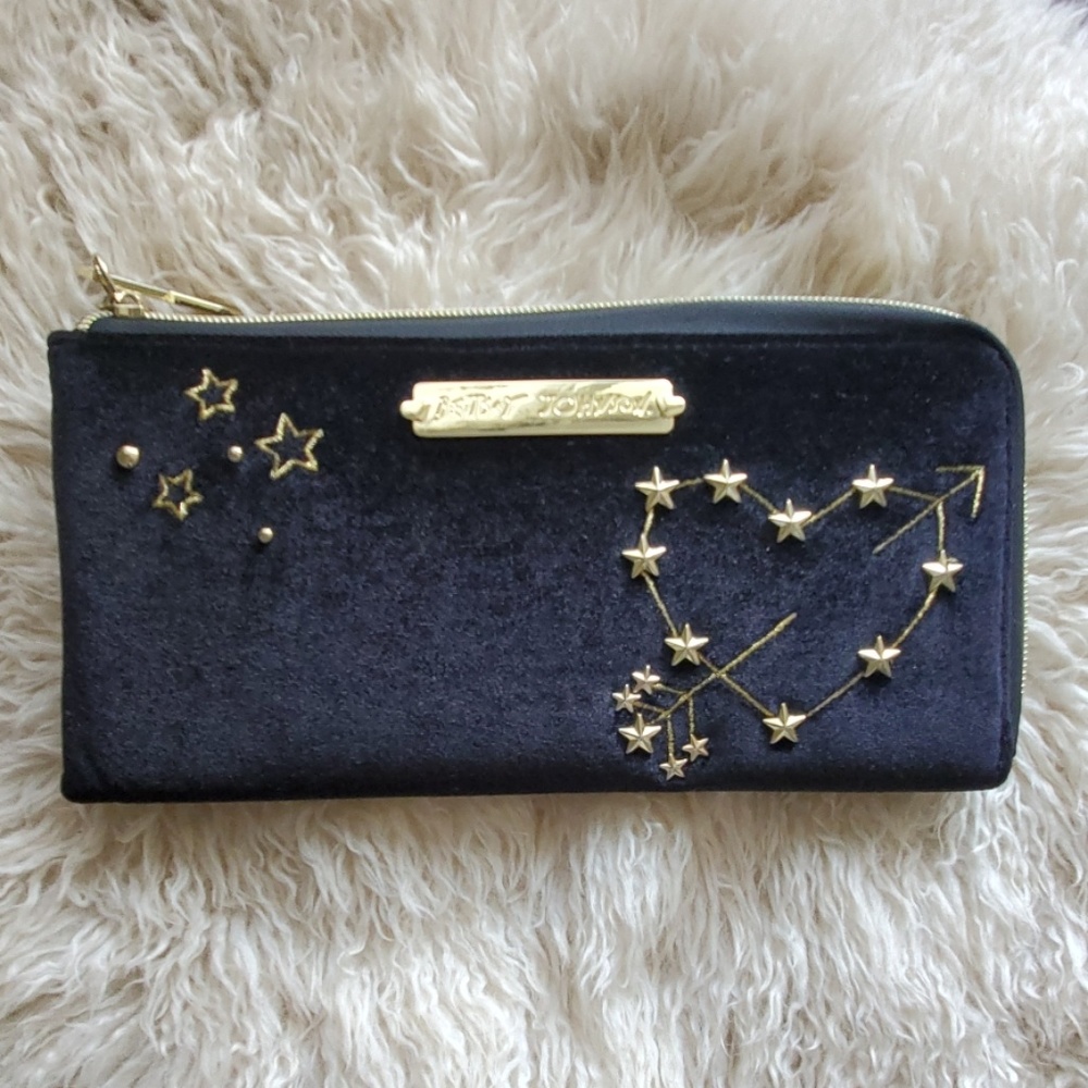 Betsey Johnson velvet wallet